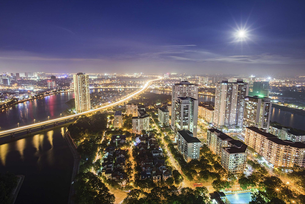 A view of Hanoi from the Lotte’s Observation Deck 